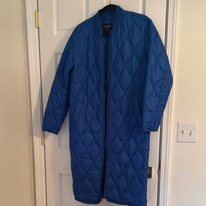 Everlane ReNew Coat in blue